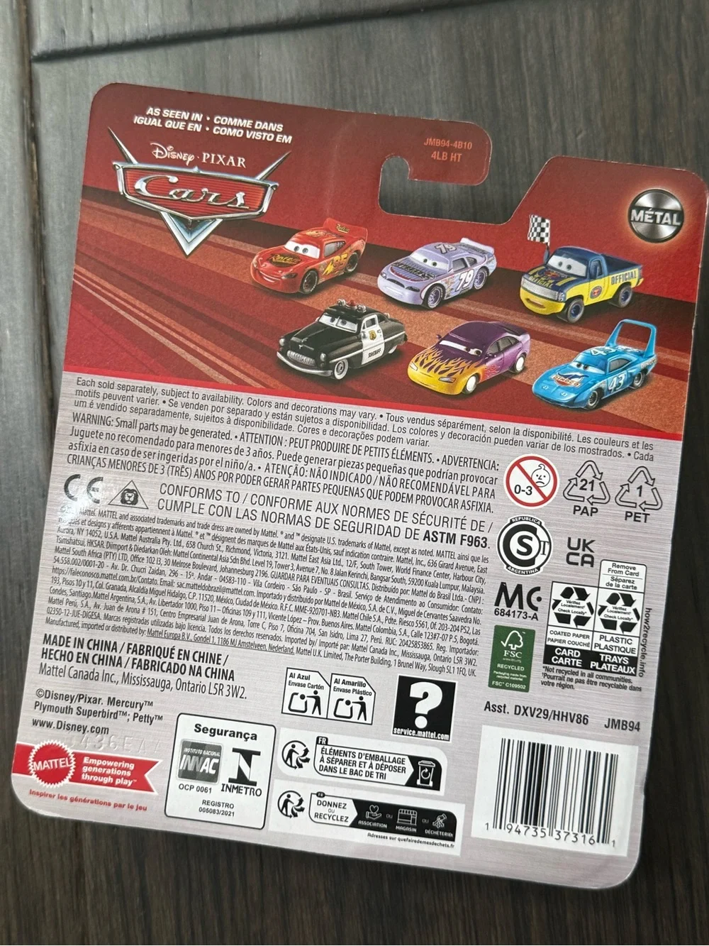 NWT Disney Pixar Cars Brad Winmiler Die-Cast Toy Car by Mattel